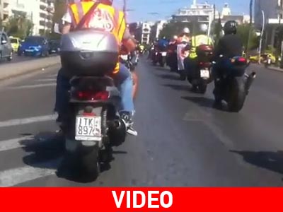 Κόντρα αγανακτισμένων μοτοσικλετιστών με την ΕΛ.ΑΣ.